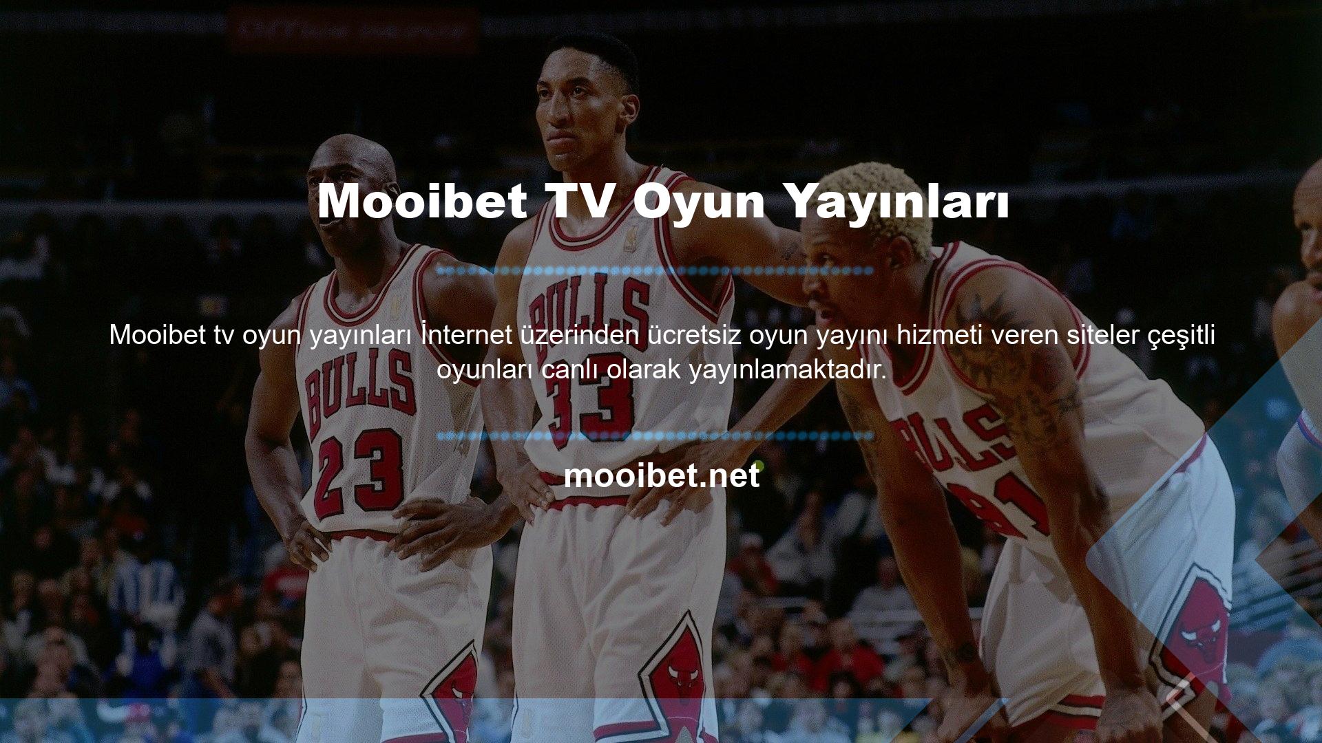 Mooibet TV web sitesi, bahis sitesinin spor bahisleri bölümünde tüm bahis seçenekleri için canlı maç yayını sunmaktadır